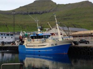 I Klaksvík ankom den mindre trawler **Búgvin** med 13,6 tons fisk, hvoraf 6,4 tons var torsk foto: Bugvin - Fiskur.fo