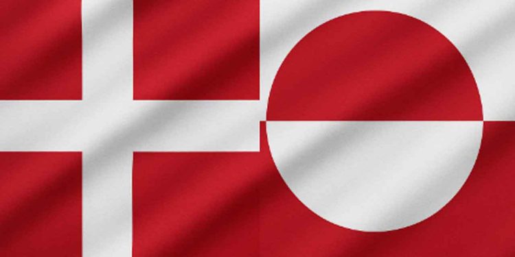 dansk og grønlandsk flag