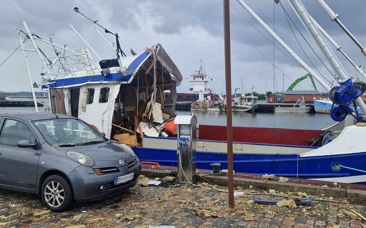 Read more about the article Kraftig eksplosion på Fiskekutter i Nykøbing Havn