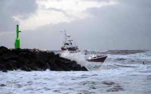 Redningsbåden Emile Robin i nødsituation