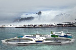 Norske lakseanlæg flytter længere ud på åbent hav foto: NSK Ship Design