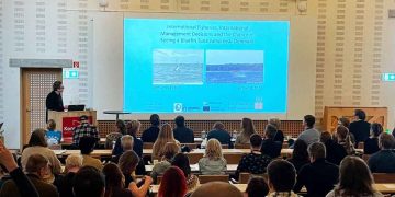 Forskere, myndigheder og organisationer var samlet i Helsingør for at udveksle viden om havmiljø, forvaltning og bæredygtig udnyttelse foto: Anne Trap-Lind DTU