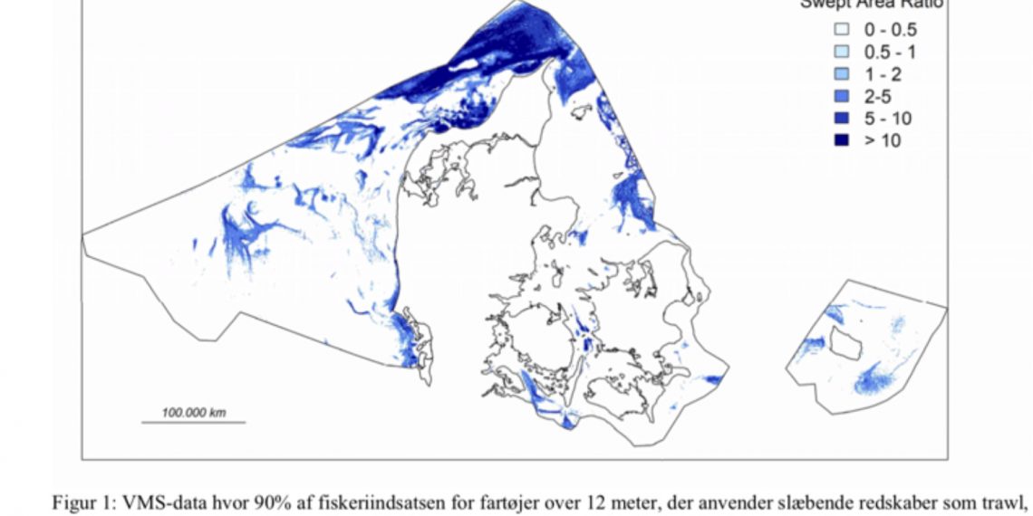 Kort over demersalt fiskeri i Danmark