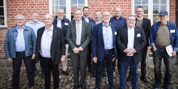 Her er hele bestyrelsen efter generalforsamlingen. Foto: Fiskeri Tidende.