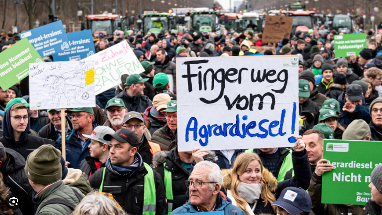Read more about the article 5000 traktorer i en tysk storby, kan ændre den førte politik..