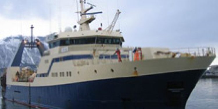 MTr Atlantic Star som ble brukt under forsøkene i Barentshavet. Foto: HI / FHF