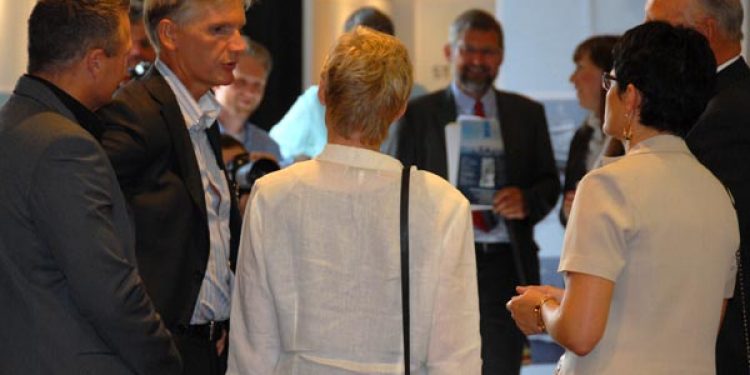 Den norske konge og fiskeriministeren besøgte den danske pavillion