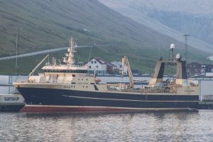 I Kollefjord kunne den grønlandske trawler Polar Princess lande 200 tons torsk. foto: Kiran J