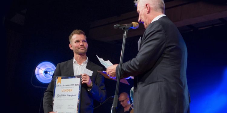 David Lange modtager Iværksætterprisen 2019