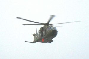 Gilleleje kutter reddet fra forlis i nat.  Arkivfoto: 2 helikoptere blev i nat sat ind i en redningsaktion udfor Grenå - Flemming N. Christensen