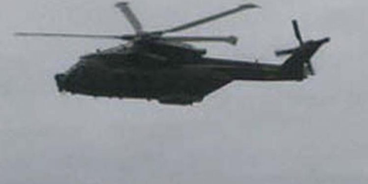 Militærfly styrtet ned omkring Rømø.  Arkivfoto: Helikopter har reddet piloten fra det nedstyrtede fly - SLL