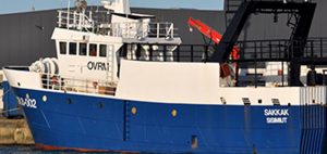 Grønlandske fartøjer vælger nordjysk service  Foto: den grønlandske rejetrawler »Sakkak« ligger ved kaj for at få lavet en ordentlig overhaling.