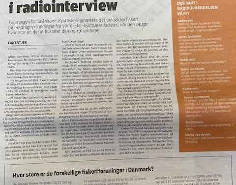 Foreningen for Skånsomt Kystfiskeri (FSK-PO) har indsendt en formel klage til Pressenævnet over en artikel, som blev bragt i Fiskeri Tidende tidligere på måneden under overskriften: »FSK-formand overdrev foreningens størrelse i radiointerview.« snapshot Fiskeritidende.dk / FiskerForum.dk
