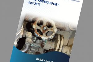 Søulykkesrapport om »SARA V´s« og »LIS KATRINE´s« forlis   Foto: Havarikommissionens rapport over to kutteres forlis i Skagerrak