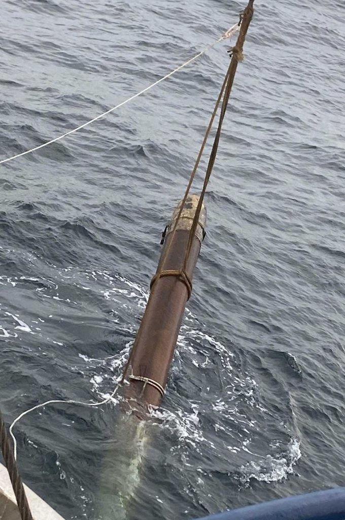 Kutter fra Thyborøn fanger enorm torpedo