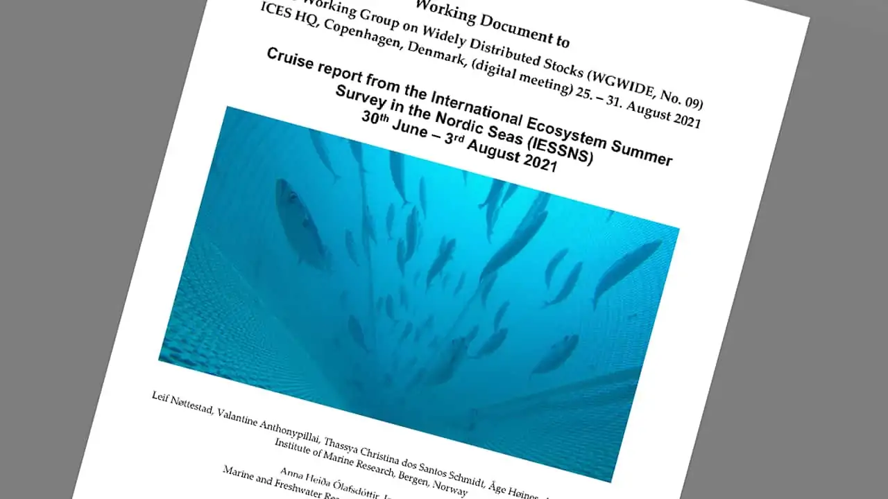 Read more about the article Rapporten, fra sommerens makrel-togt i det Nordøstlige Atlanterhav, er udkommet