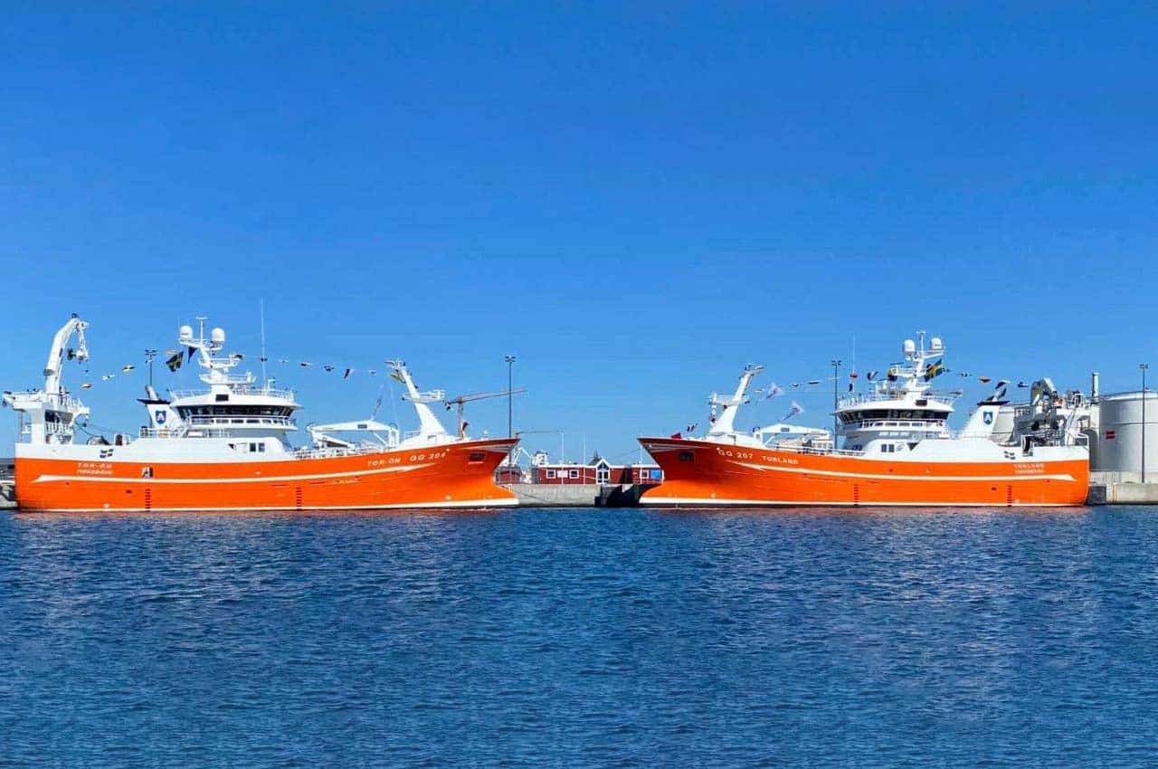 Read more about the article 2 nye trawlere afleveret til Sverige, GG207 Torland & GG204 Tor-ön