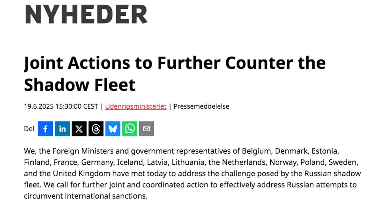 Read more about the article Flere europæiske lande skærper kontrollen med den russiske skyggeflåde