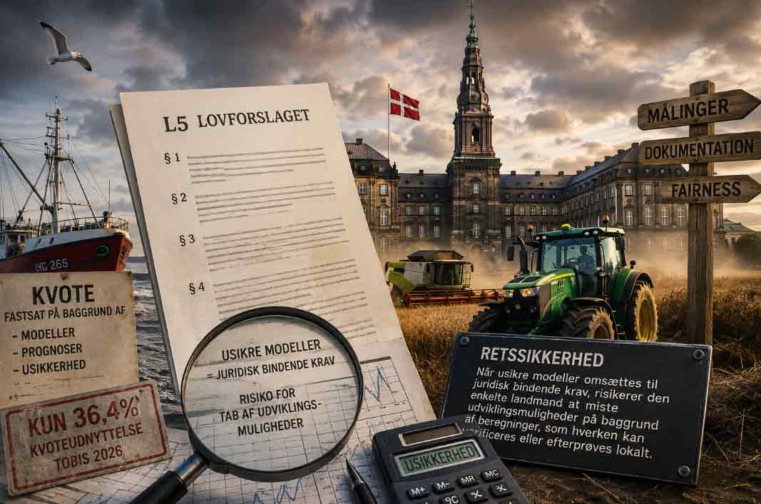 Read more about the article Landbrug og Fiskeri: Når beregningen bliver til lov og virkeligheden ikke passer ind i modellen